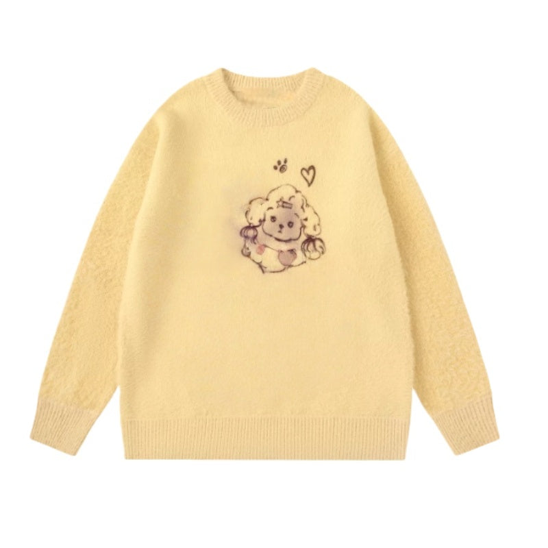 Bold Yellow Fashion Knit Sweater